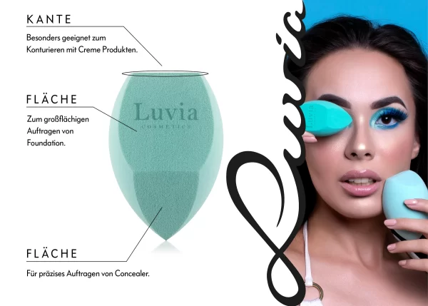 Luvia Cosmetics Prime Vegan – Body Sponge Set Mint 7