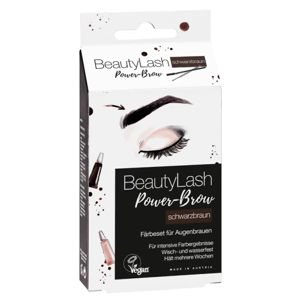 Beauty Lash Power-Brow Färbeset Für Augenbrauen Schwarzbraun 1