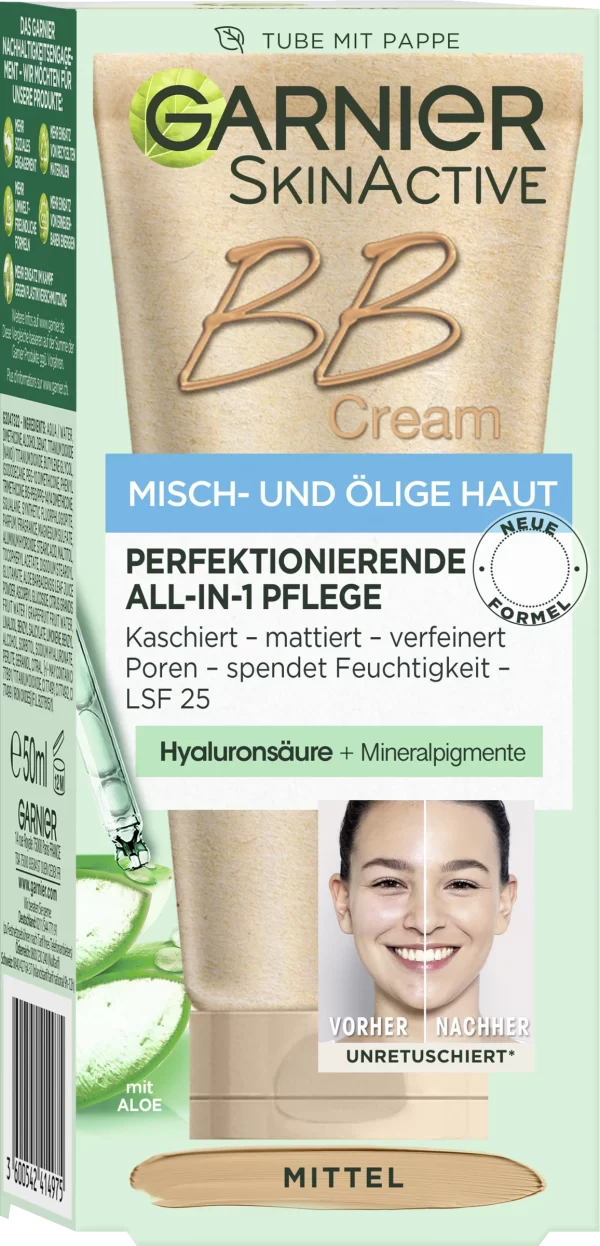 Garnier SkinActive BB Cream Misch- Und ölige Haut Mittel 1