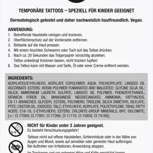 MINICO Temporäre Tattoos SET 02 19
