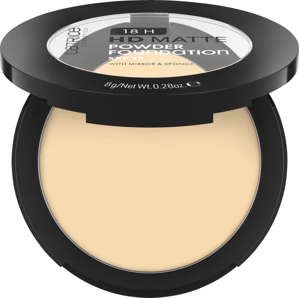 Catrice 18H HD Matte Powder Foundation 010W 3